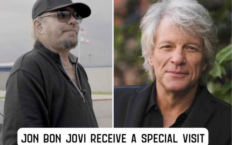 Jon Bon Jovi Receive a Special Visit from Vince Neil